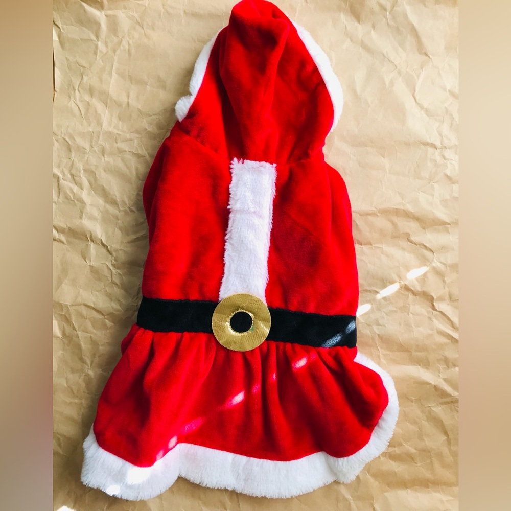 Pet Shoppe Dog Costume with Hood XS/S Red Santa